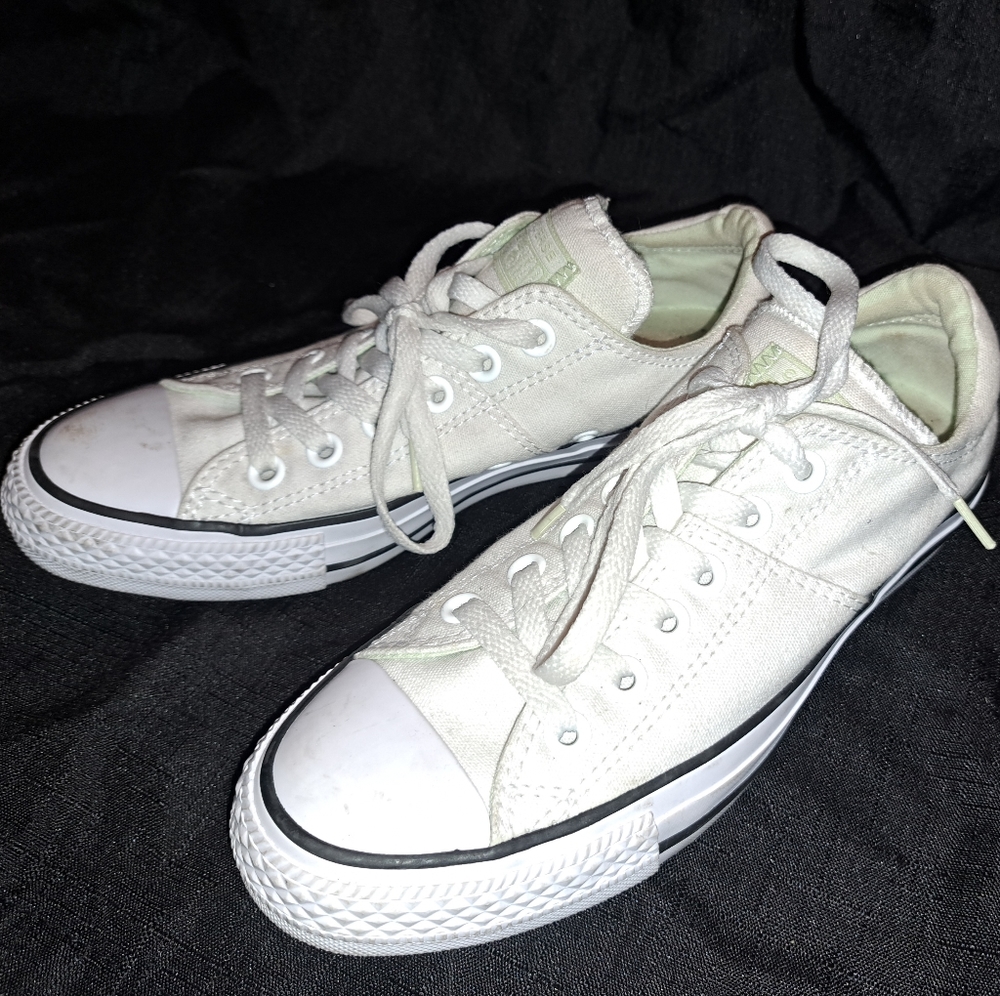 White and Mint Green Chuck Taylor Converse